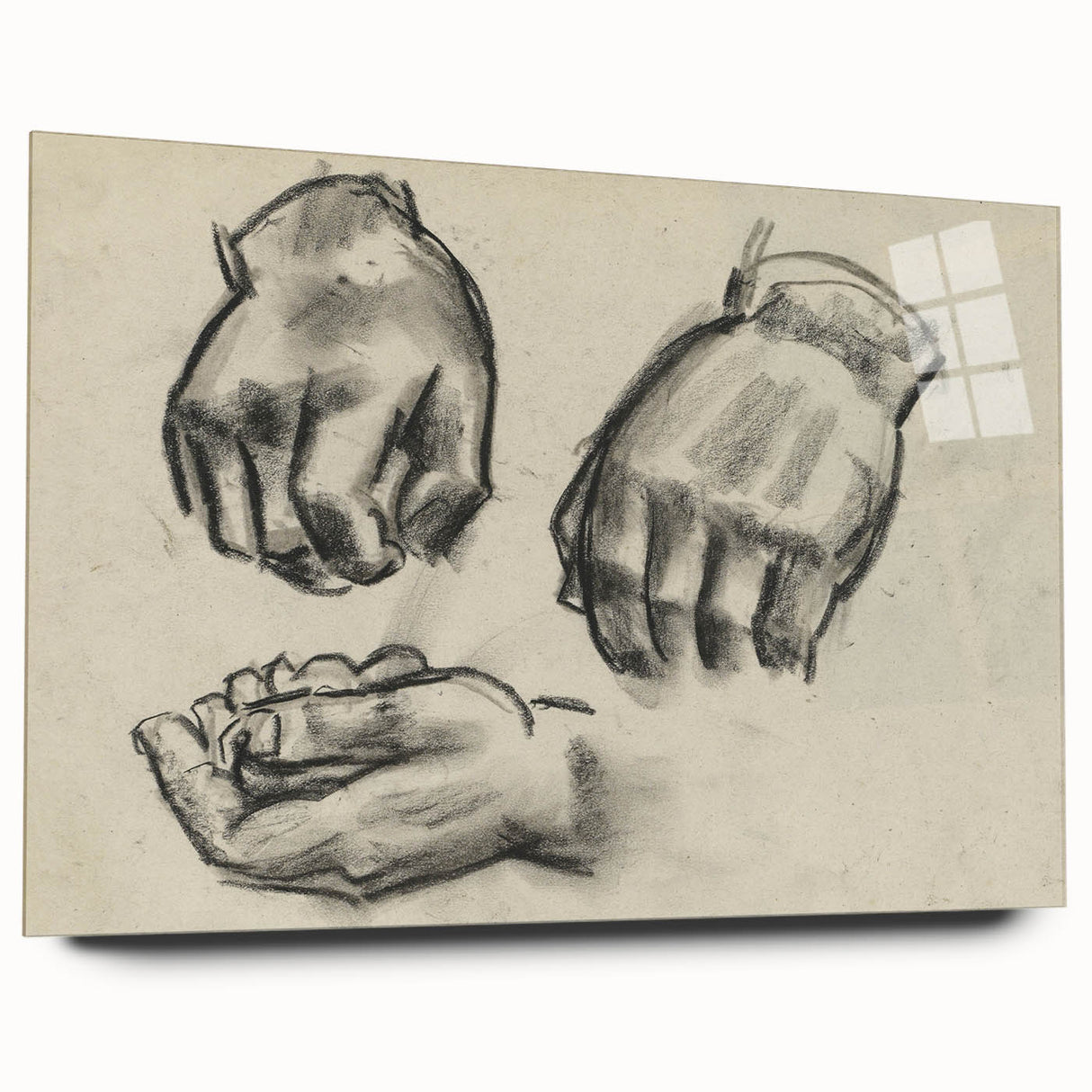 Grunge Aesthetic Art Abstract Hand Sketch Grunge Canvas Print for Decor