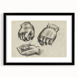 Grunge Aesthetic Art Abstract Hand Sketch Grunge Canvas Print for Decor