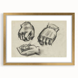 Grunge Aesthetic Art Abstract Hand Sketch Grunge Canvas Print for Decor
