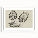 Grunge Aesthetic Art Abstract Hand Sketch Grunge Canvas Print for Decor