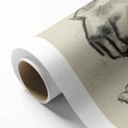 Grunge Aesthetic Art Abstract Hand Sketch Grunge Canvas Print for Decor