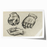 Grunge Aesthetic Art Abstract Hand Sketch Grunge Canvas Print for Decor
