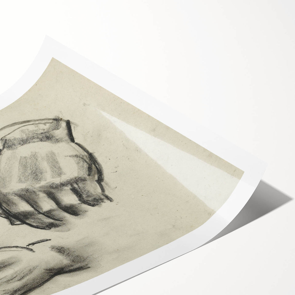 Grunge Aesthetic Art Abstract Hand Sketch Grunge Canvas Print for Decor