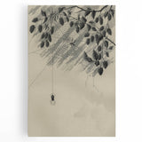 Grunge Wall Art - Spider Web and Berries Vintage Grunge Canvas Print
