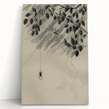 Grunge Wall Art - Spider Web and Berries Vintage Grunge Canvas Print