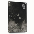 Grunge Aesthetic Art: Dark Butterfly Grunge Wall Art on Canvas