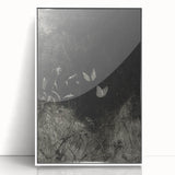 Grunge Aesthetic Art: Dark Butterfly Grunge Wall Art on Canvas