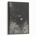 Grunge Aesthetic Art: Dark Butterfly Grunge Wall Art on Canvas