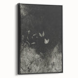 Grunge Aesthetic Art: Dark Butterfly Grunge Wall Art on Canvas