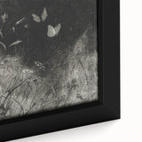 Grunge Aesthetic Art: Dark Butterfly Grunge Wall Art on Canvas