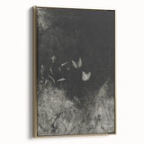 Grunge Aesthetic Art: Dark Butterfly Grunge Wall Art on Canvas