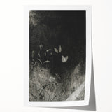 Grunge Aesthetic Art: Dark Butterfly Grunge Wall Art on Canvas