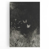 Grunge Aesthetic Art: Dark Butterfly Grunge Wall Art on Canvas
