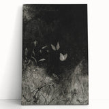 Grunge Aesthetic Art: Dark Butterfly Grunge Wall Art on Canvas