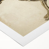 Grunge Aesthetic Art: Animal Skeleton Grunge Canvas Print for Urban Decor
