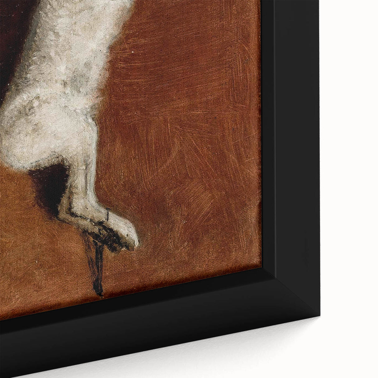 Grunge Wall Art - Vintage White Rabbit Illustration Grunge Canvas Print