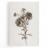Grunge Wall Art - Distressed Sunflower Canvas Print for Modern Decor