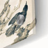 Urban Grunge Bird Art Print - Abstract Canvas for Modern Home Decor