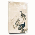 Urban Grunge Bird Art Print - Abstract Canvas for Modern Home Decor