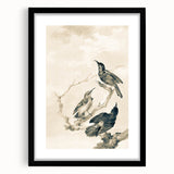 Urban Grunge Bird Art Print - Abstract Canvas for Modern Home Decor