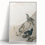 Urban Grunge Bird Art Print - Abstract Canvas for Modern Home Decor