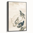 Urban Grunge Bird Art Print - Abstract Canvas for Modern Home Decor