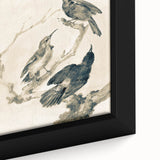 Urban Grunge Bird Art Print - Abstract Canvas for Modern Home Decor