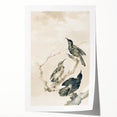 Urban Grunge Bird Art Print - Abstract Canvas for Modern Home Decor