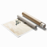 Urban Grunge Bird Art Print - Abstract Canvas for Modern Home Decor