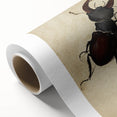 Abstract Grunge Stag Beetle Art - Distressed Insect Canvas Print