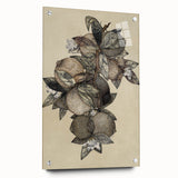 Grunge Citrus Botanical Art - Distressed Vintage Lemon Canvas Print