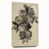 Grunge Citrus Botanical Art - Distressed Vintage Lemon Canvas Print