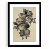 Grunge Citrus Botanical Art - Distressed Vintage Lemon Canvas Print