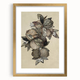 Grunge Citrus Botanical Art - Distressed Vintage Lemon Canvas Print