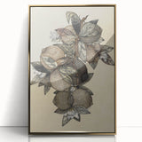 Grunge Citrus Botanical Art - Distressed Vintage Lemon Canvas Print
