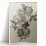 Grunge Citrus Botanical Art - Distressed Vintage Lemon Canvas Print