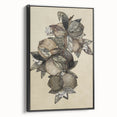Grunge Citrus Botanical Art - Distressed Vintage Lemon Canvas Print