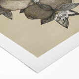 Grunge Citrus Botanical Art - Distressed Vintage Lemon Canvas Print