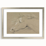 Grunge Aesthetic Art - Horse Sketch Canvas for Modern Decor Style