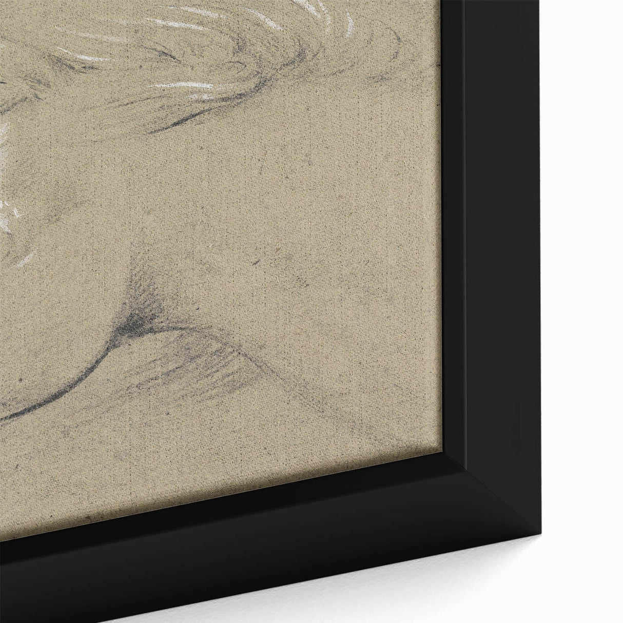 Grunge Aesthetic Art - Horse Sketch Canvas for Modern Decor Style