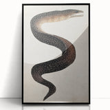 Abstract Grunge Art - Vintage Eel Design - Urban Grunge Canvas Print