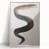 Abstract Grunge Art - Vintage Eel Design - Urban Grunge Canvas Print