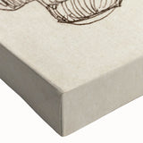 Grunge Wall Art - Skull and Tree Sketch Canvas for Dark Aesthetic Decor