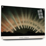 Grunge Wall Art - Abstract Aurora Borealis Canvas Print - Urban Decor