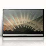 Grunge Wall Art - Abstract Aurora Borealis Canvas Print - Urban Decor