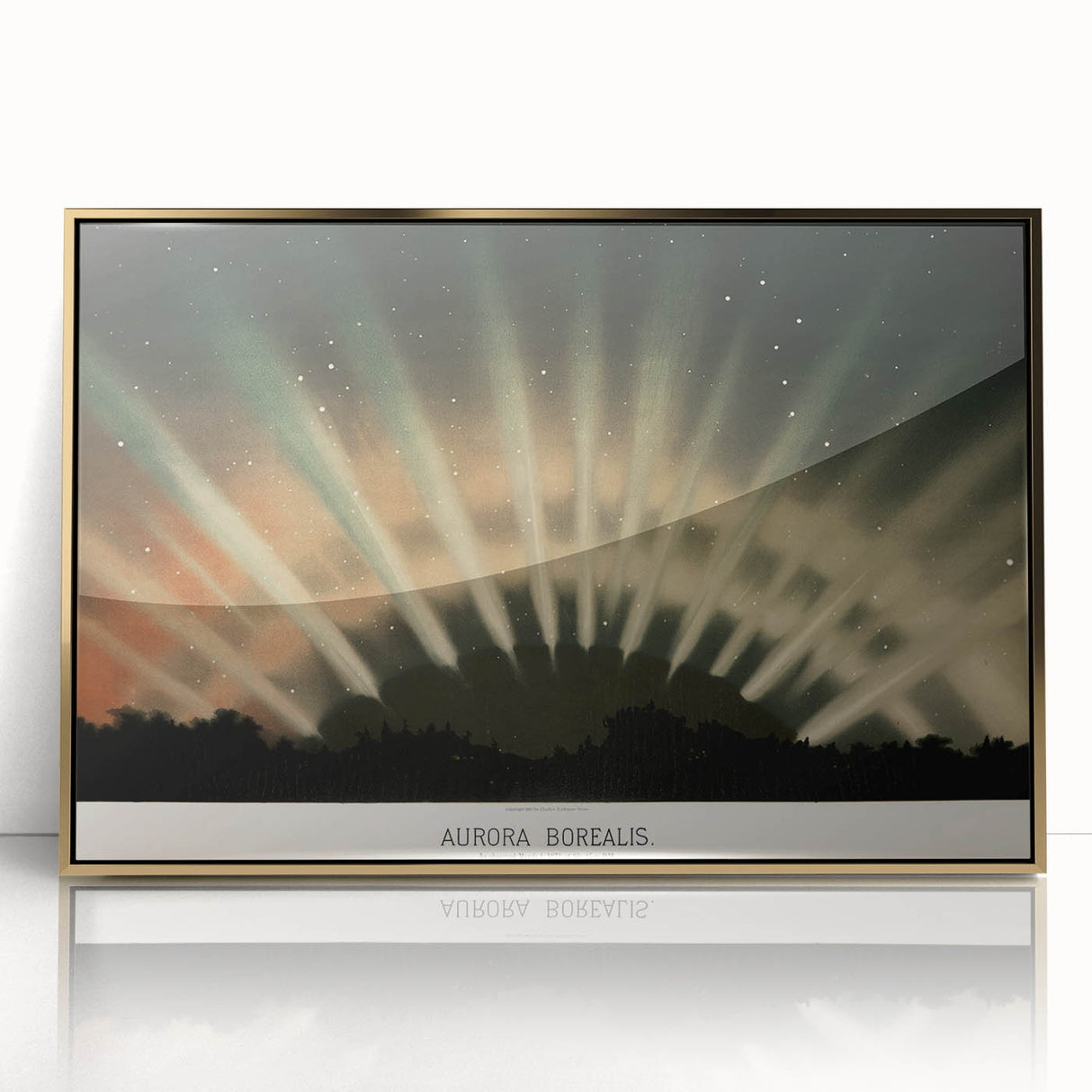 Grunge Wall Art - Abstract Aurora Borealis Canvas Print - Urban Decor