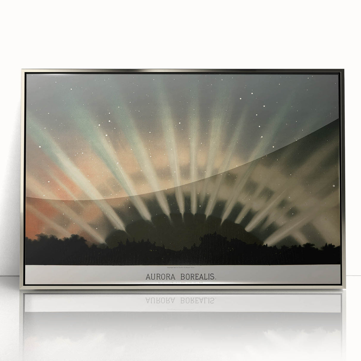 Grunge Wall Art - Abstract Aurora Borealis Canvas Print - Urban Decor
