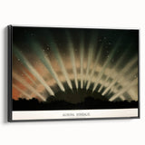 Grunge Wall Art - Abstract Aurora Borealis Canvas Print - Urban Decor