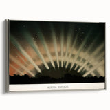 Grunge Wall Art - Abstract Aurora Borealis Canvas Print - Urban Decor