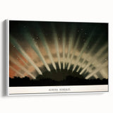 Grunge Wall Art - Abstract Aurora Borealis Canvas Print - Urban Decor